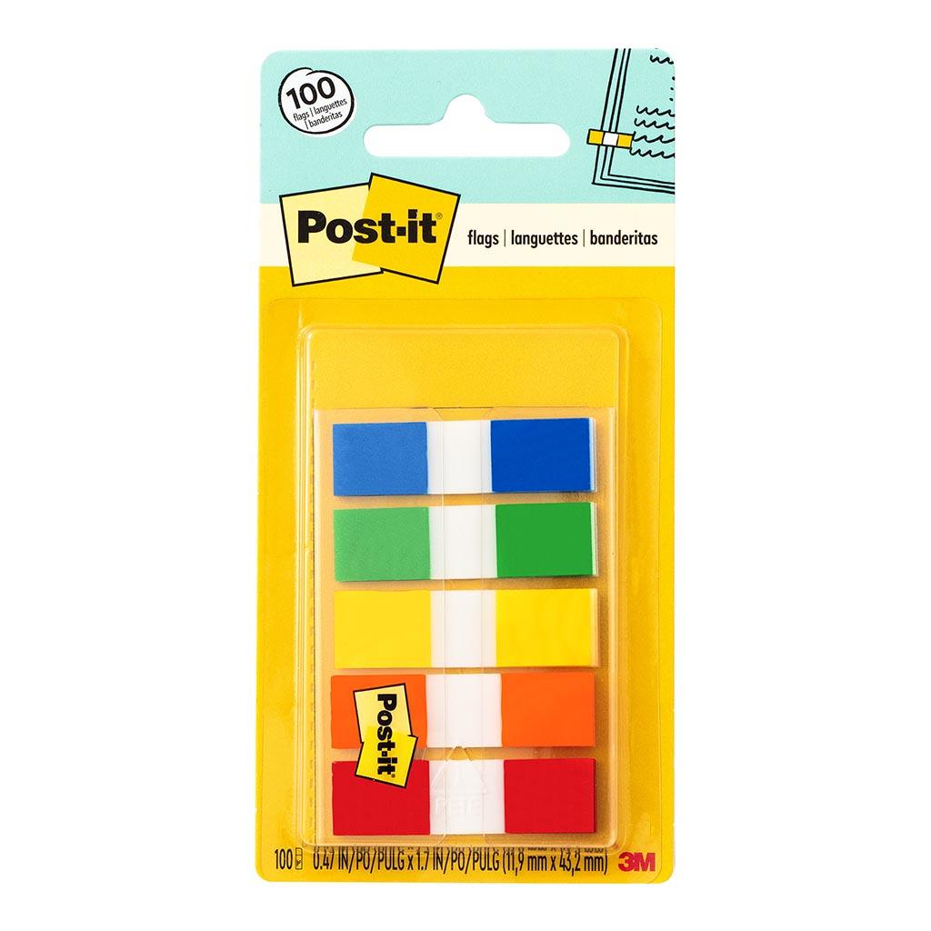 Post-it Flags 683-5CF 12x43mm Primary, Pack of 5